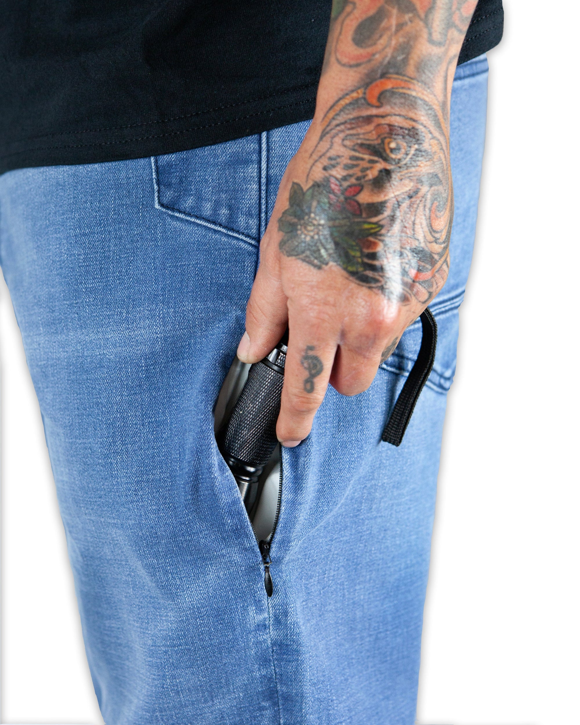 Hideout Denim Taper Fit Pants - Vintage Wash
