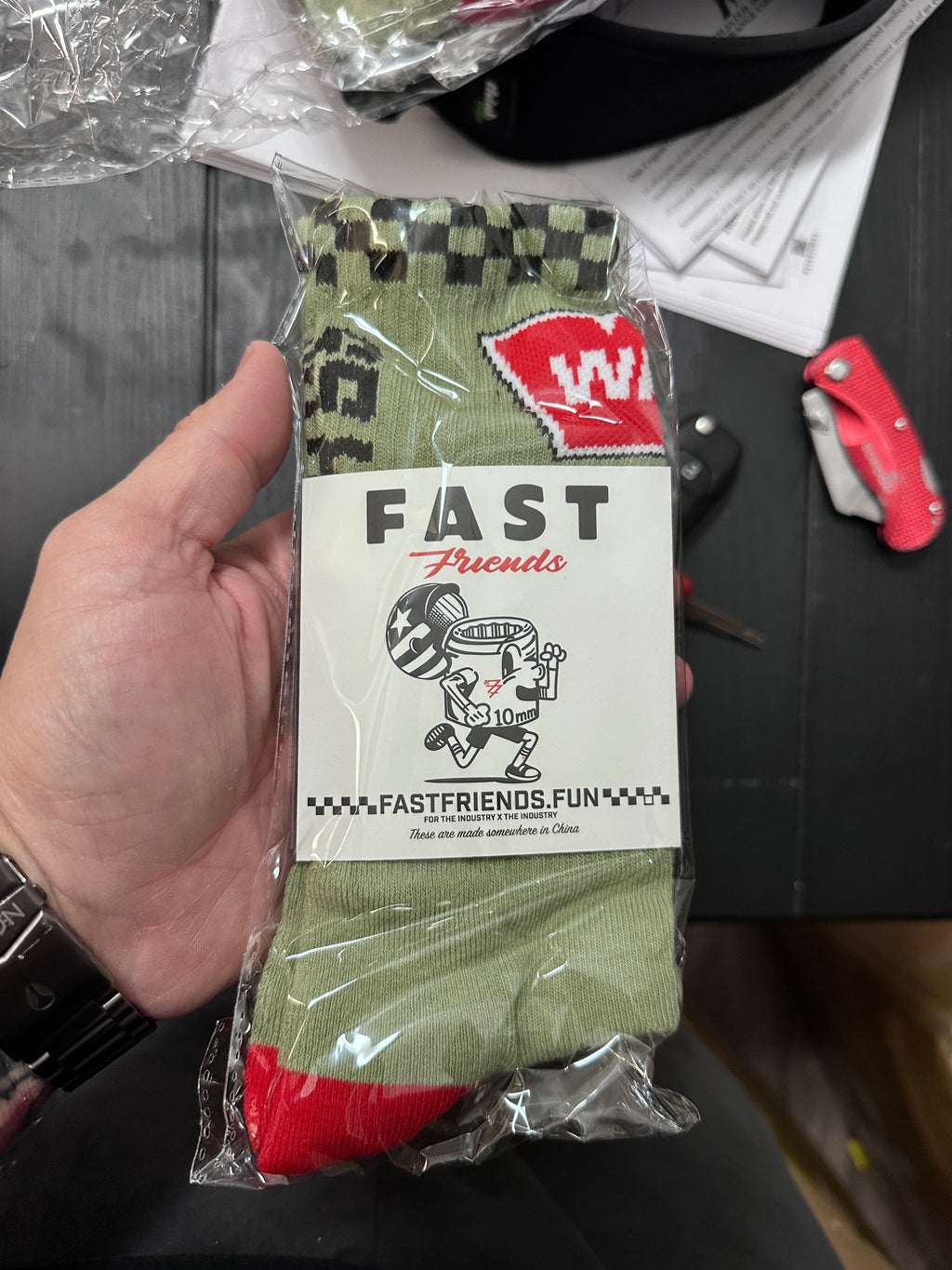 WARN Industries X FAST FRIENDS Go Prepared Socks - LTD GREEN