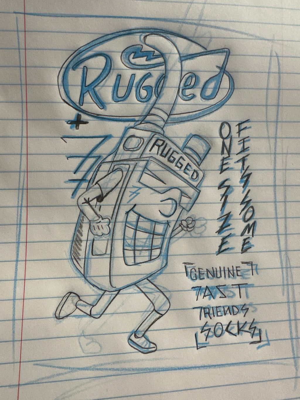 RUGGED RADIOS X FAST FRIENDS Socks