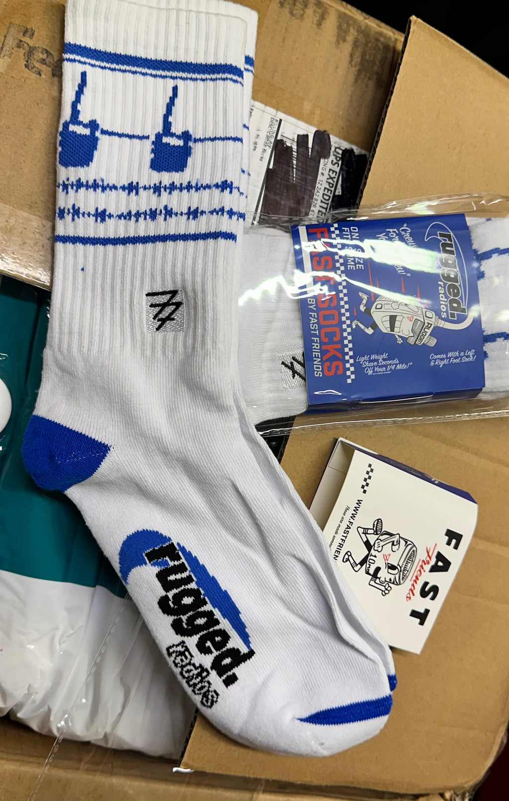 RUGGED RADIOS X FAST FRIENDS Socks